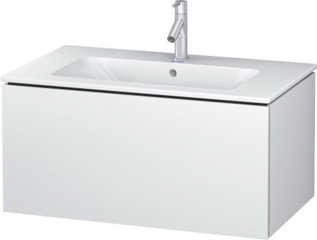 Szafka podumywalkowa do ME by Starck: 233683, 234583, 234683 wisząca, z 1 szufladą 820 x 481 x 400 mm biała mat DURAVIT L-Cube | LC614101818
