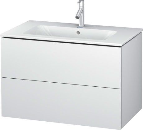 Szafka podumywalkowa do Me by Starck 233683 wisząca 820 x 481 x 550 mm biała mat z 2 szufladami DURAVIT L-Cube | LC624101818