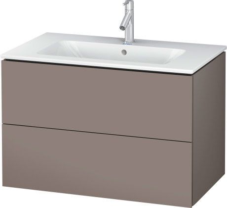 Szafka podumywalkowa wisząca 820 x 481 x 550 mm bazalt mat 2 szuflady DURAVIT L-Cube | LC624104343