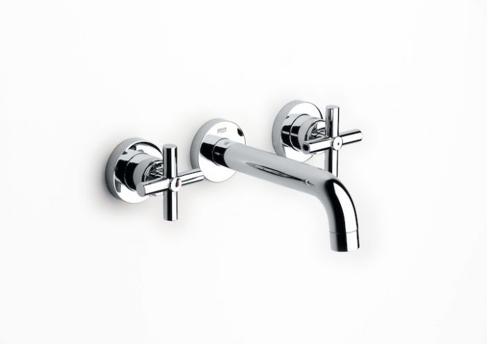 Bateria umywalkowa podtynkowa ROCA LOFT 2-uchwytowa 3-otworowa chrom | A5A4743C00
