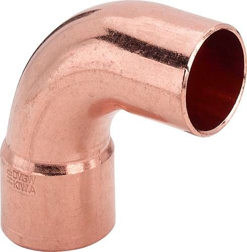 Łuk z miedzi 90° końcówka wsuwana 42 mm 95001A 