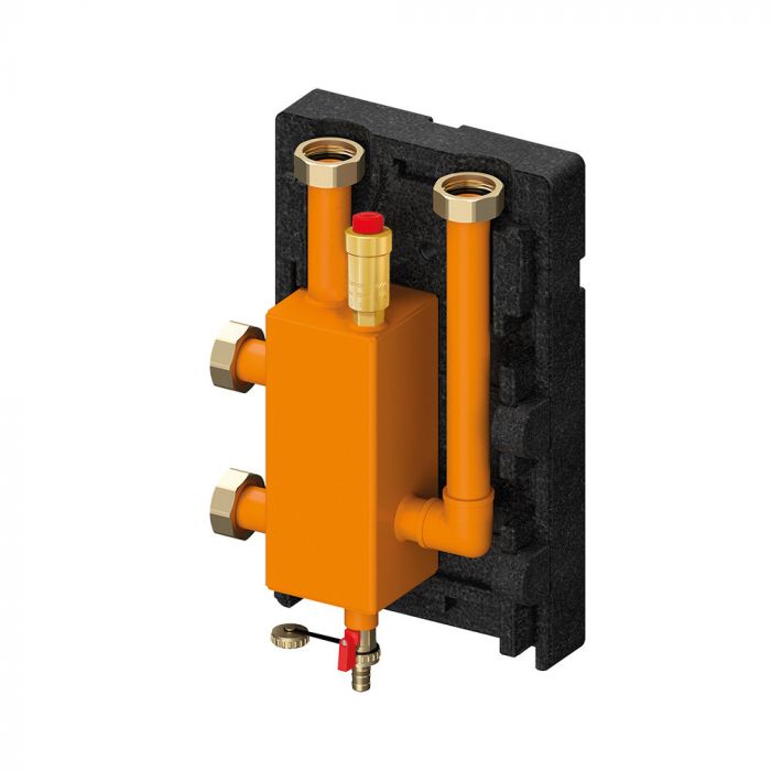 Wartownik z funkcją sprzęgła hydraulicznego AALBERTS HFC MeiFlow S BG z wkładami magnetycznymi, pomarańczowy DN 25 | M6639321