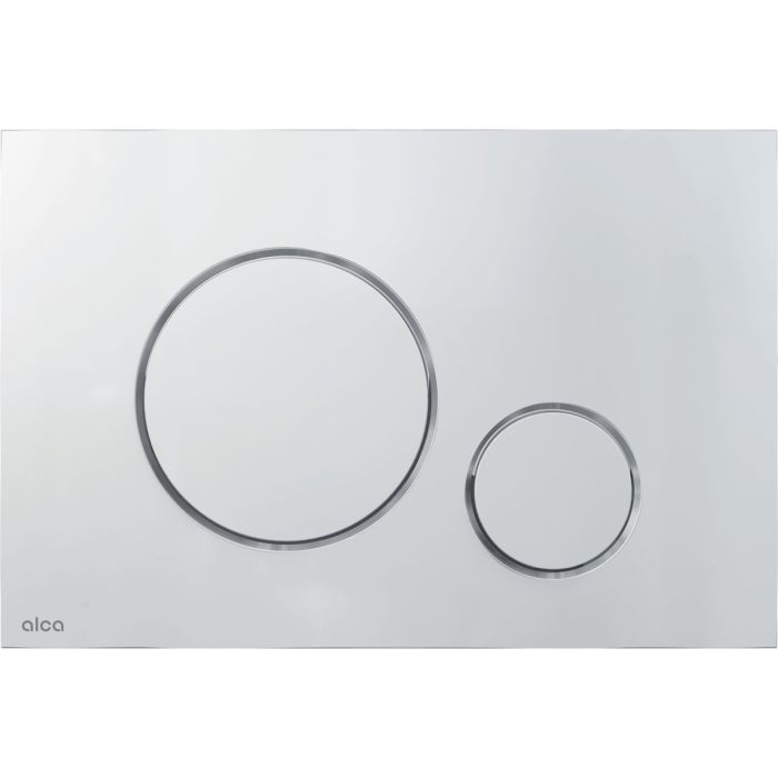Przycisk sterujący ALCA THIN 6 do systemów podtynkowych tworzywo sztuczne chrom mat 247 x 165 x 5.5 mm  | M672