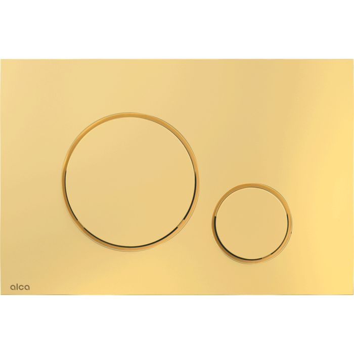 Przycisk sterujący ALCA THIN 6 do systemów podtynkowych tworzywo sztuczne złoty połysk 247 x 165 x 5.5 mm  | M675