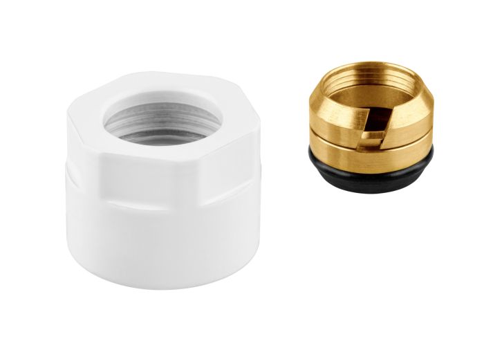 Złączka Vario Term GW M22x1,5 / Cu (15x1) biała  | M766B004006