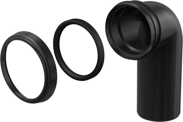 Kolano odpływu komplet DN 90/90 ALCA | M908