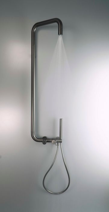 Deszczownica z baterią prysznicową DEANTE SILIA mosiądz titanium | NQSD4XM