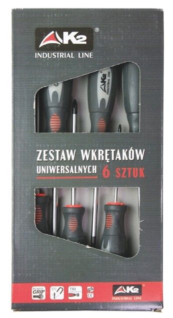Wkrętak zestaw 6 elementów w opakowaniu kartonowym