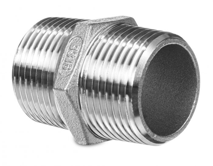 Nypel gwintowany wkrętny stal nierdzewna 316 GZ 1 1/4"