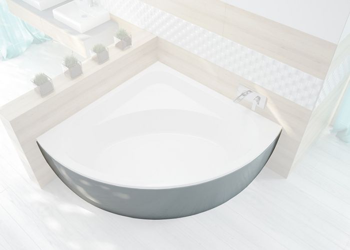 Obudowa wanny asymetrycznej z ABS 1500 1500 mm SANPLAST Free Line OWS/FREE 150x150 | 620040055112000