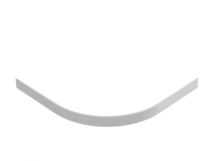 Obudowa aluminiowa brodzika półokrągły 800 x 900 x 125 mm SANPLAST OBP 80x90x12,5 biała EW | 625401072001000