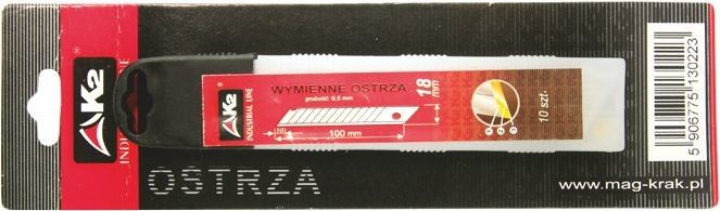 Ostrza do noża łamane 9 mm