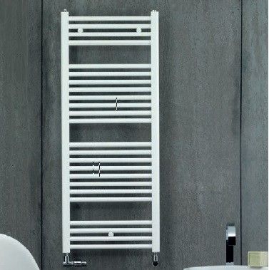 Grzejnik łazienkowy łazienkowy Aura 1217x 550 x 77 mm RAL 9016 Traffic White | PBN120055