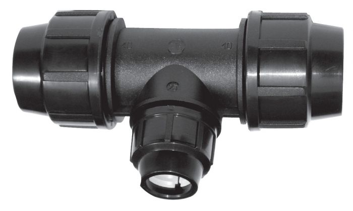 Trójnik PE-HD redukcyjny 63 x 40 mm