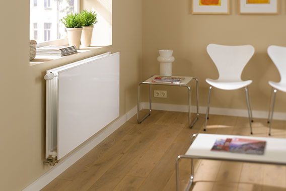 Grzejnik płytowy higieniczny therm-x2 Plan-K typ 20 648 W 505 x 1005 x 102 mm RAL 9016 biały przyłącze boczne | PH0200510
