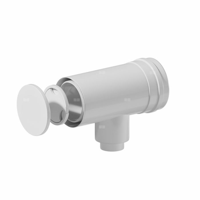 Kolano koncentryczne redukowane tworzywo sztuczne z rewizją z uszczelką [EPDM] docięte DN60/100mm x 80/125mm