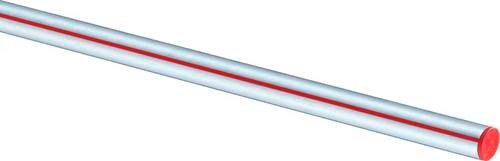 Rura ze stali ocynkowanej z czerwonym korkiem 42 x 1,5 mm 6 m Prestabo 1103