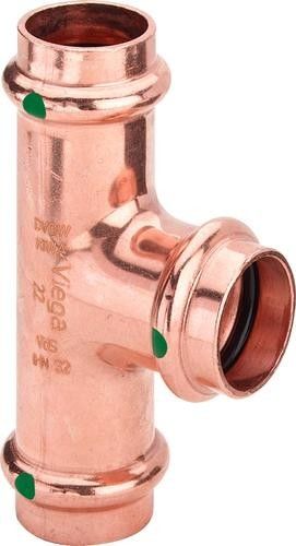 Trójnik z miedzi równoprzelotowy 22 mm Profipress 2418 WODA 