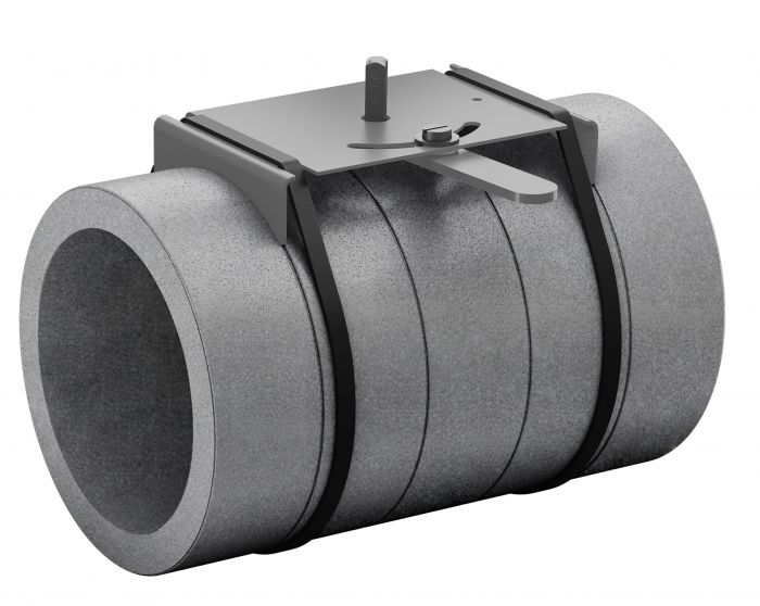 Przepustnica EPS, blacha ocynk ARIA ADURO ADP 125 125 mm