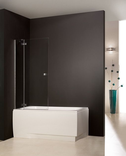 Free Line PW2/FREE-90 parawan nawannowy 900 x 1503 mm srebrny błyszczący szkło hartowane transparentne W0 Glass protect 