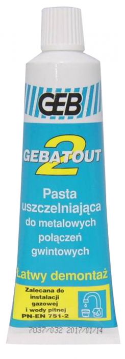 Pasta uszczelniająca GEBATOUT 2 tubka 0,125 l