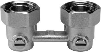 Zawór odcinający podwójny, kątowy do grzejników kompaktowych z mosiądzu HONEYWELL V2495 3/4" GZ Kvs 1.8 | V2495EX020A