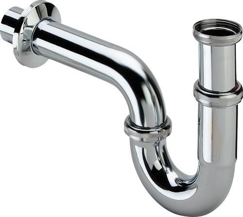 Syfon do umywalki i bidetu rurowy VIEGA 5611 z mosiądzu G 1 1/4" x 1 1/2"  H 160-220 chrom  | 123451