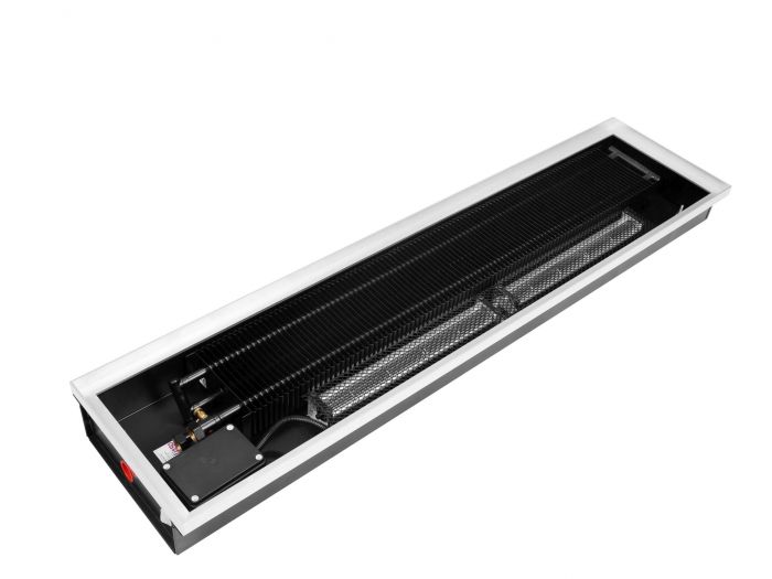 Grzejnik kanałowy QUATTROVENT 100-250-300-2500 2500 x 250 mm 3880 W