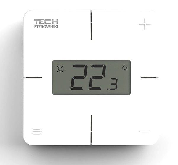 Regulator pokojowy przewodowy z pomiarem wilgotności powietrza TECH R-X  | WG110730