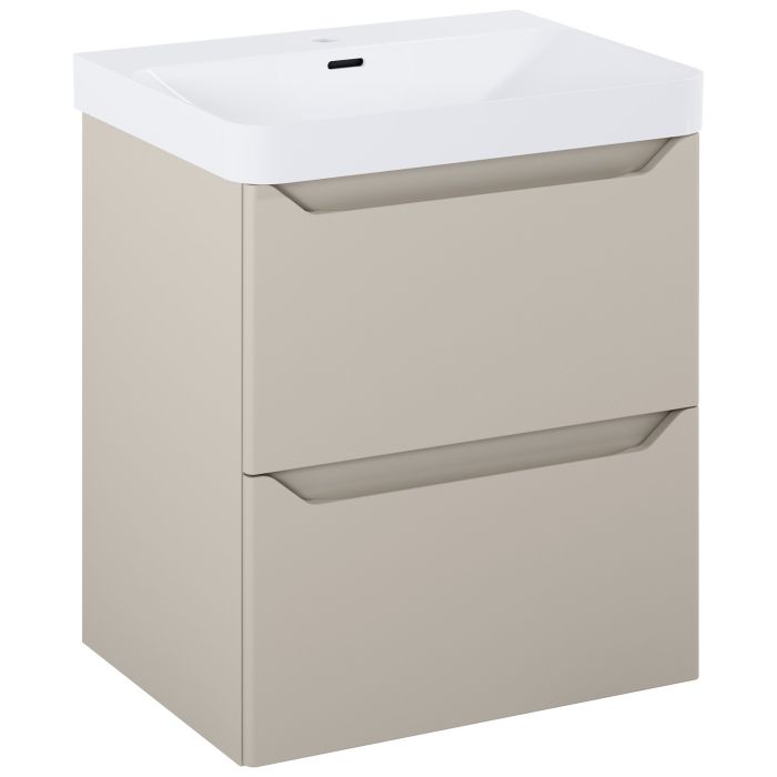 Szafka łazienkowa podumywalkowa 585 x 442 x 635 mm fume matt 2 szuflady ROCA HELLO 60 2S | RE010600207020
