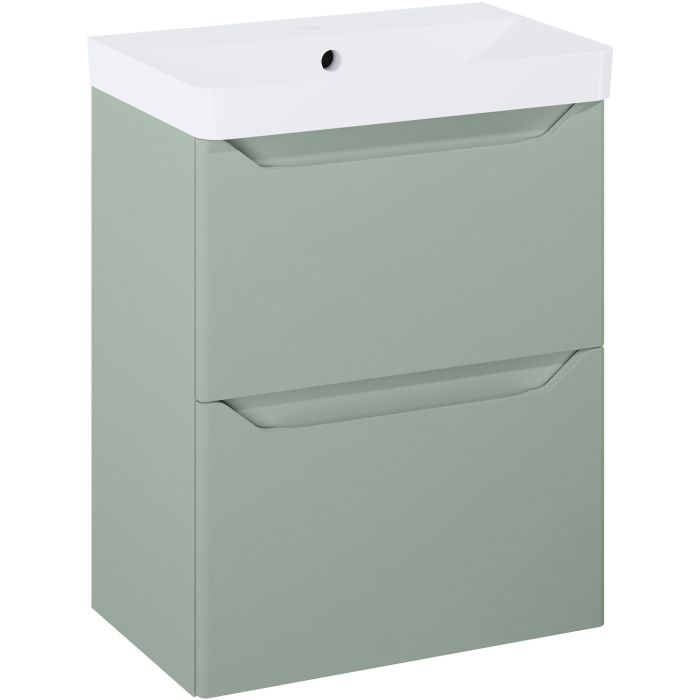 Komplet łazienkowy szafka z umywalką 508 x 353 x 656 mm sage matt ROCA HELO COMPACT  | RE020500201470