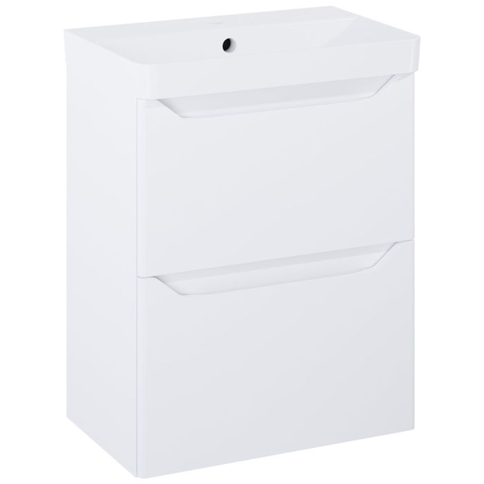 Komplet łazienkowy 508 x 656 mm biały, lakierowany na wysoki połysk ROCA HELO COMPACT 50 2S | RE020500208060
