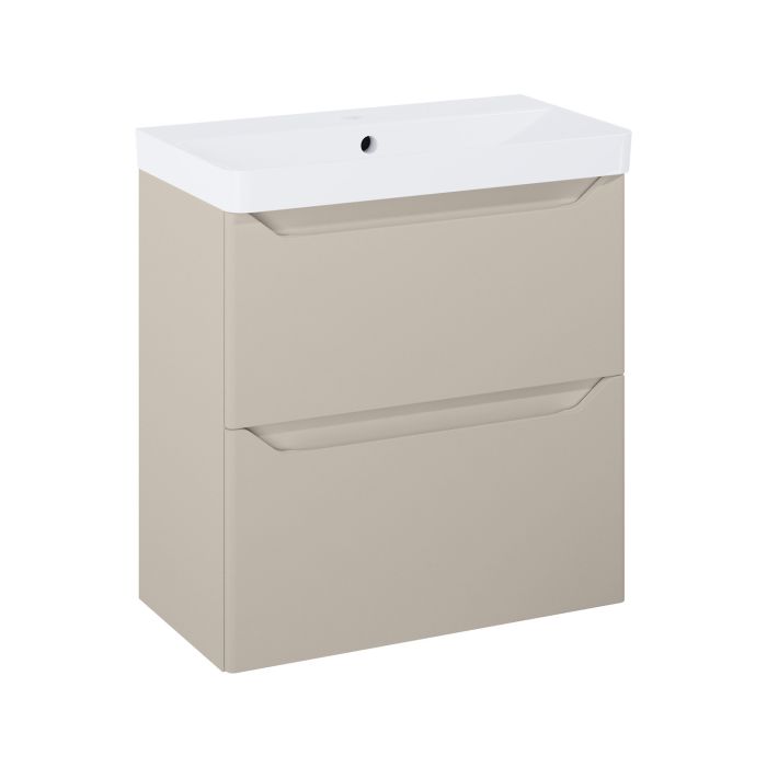 Komplet łazienkowy szafka z umywalką 608 x 353 x 656 mm fume matt ROCA HELO COMPACT  | RE020600207020
