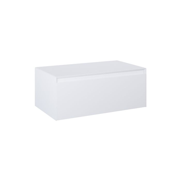 Komoda z blatem, podwieszana z płyty MDF 800 x 458 x 319 mm white matt z 1 szufladą ROCA SPLIT SLIM 80 1S | RE080804055290