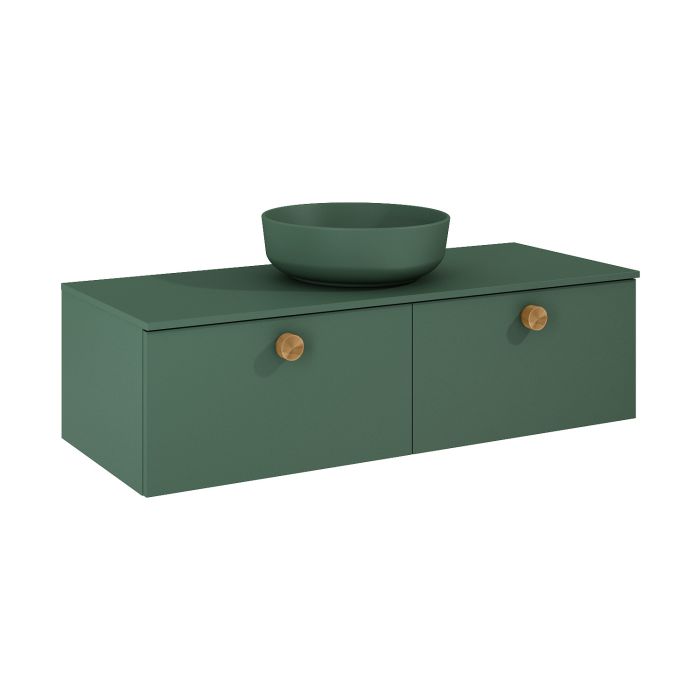 Komoda 318 x 449 mm forest green matt ROCA LOOK SLIM 120 2S | RE081204027010