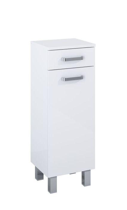 Komoda 1 -drzwiowa płyta laminowana 301 x 296 x 841 mm white połysk ROCA SUNN | RE169197008060