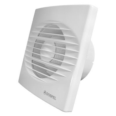 Wentylator ścienny Rico 100 S 158 x 158 mm biały