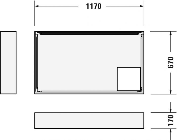 Nośnik styropianowy do brodzika 720095 DURAVIT | 791452000000000