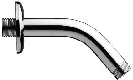 Ramię do głowicy natryskowej ścienne VEDO mosiężne długość: 130 mm, ∅ 55 mm chrom | VSN0101CH