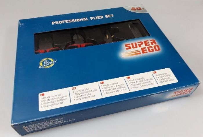 Komplet szczypiec SUPER EGO 4 sztuki