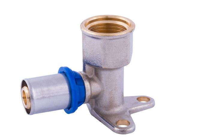 Kolano 90° naścienne zaprasowane SKALAR 20 mm x 1/2" GW