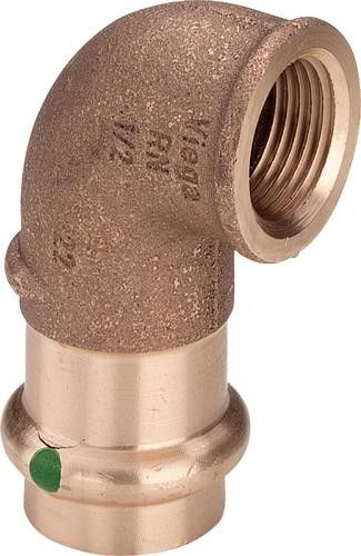 Kolano 90° z miedzi GW 18 mm x 3/4" Sanpress 2214.2