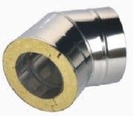 Kolano 45° DN 180/250 KRZYSPOL system dwuścienny SD-0,8Ż | SD08ZK45180250