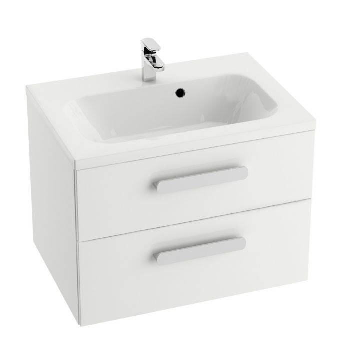Szafka dolna impregnowana płyta MFPB i MDF 800 x 490 x 530 mm biała RAVAK Chrome II | X000000922