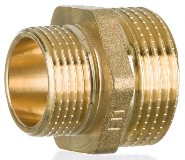 Nypel gwintowany redukcyjny mosiężny GZ 3/4" x 1/2" SKALAR NORMAL