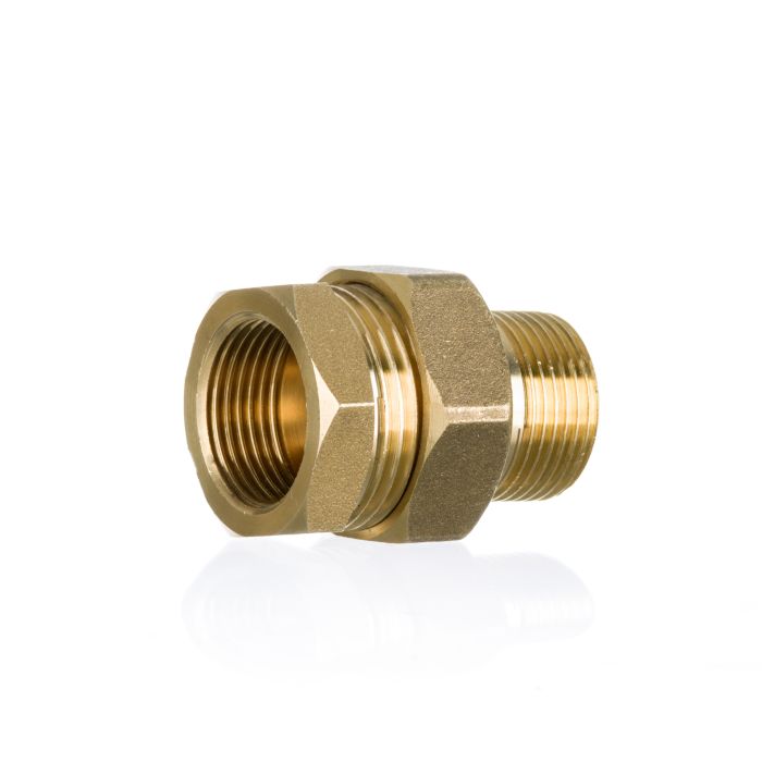 Śrubunek grzejnikowy mosiężny prosty z oringiem gwintowany 1 1/2" GW x GZ FITTING SKALAR  | SF6564