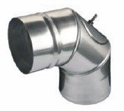 Kolano 90° DN 160 z wyczystką KRZYSPOL system jednościenny SJ-0,8 | SJ08KW160