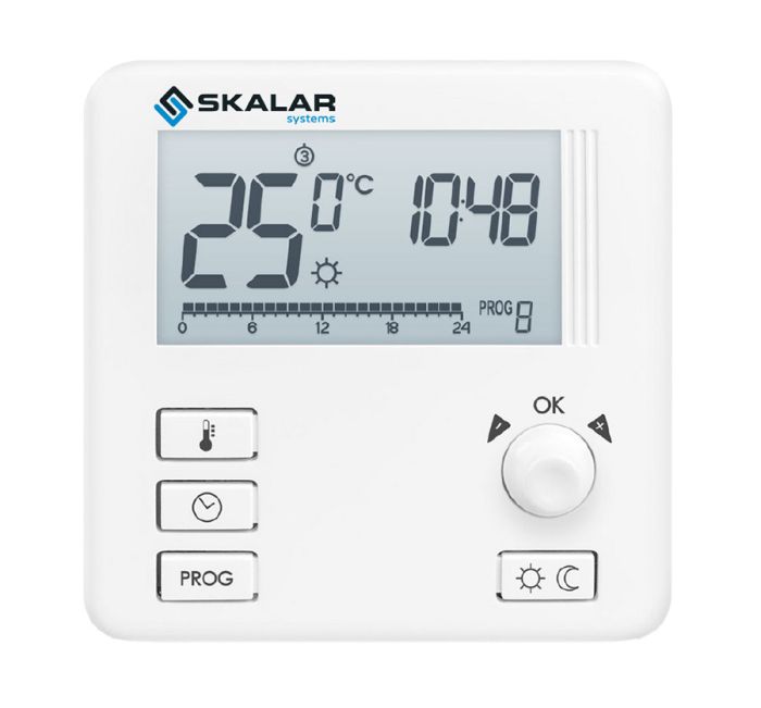 Regulator temperatury tygodniowy, bezprzewodowy LARS SKALAR 3021 R  | AURSKLBR0R000