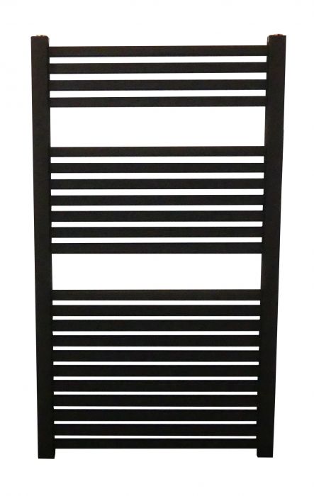 Grzejnik łazienkowy pionowy VITALLE MONZA ARE 140/55 709 W 1400x 550 x 75 mm Czarny przyłącze dolne 11 | 10111196191124