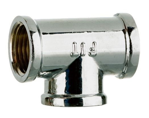 Trójnik mosiężny, chromowany gwintowany GW x GW x GW 3/4" SKALAR